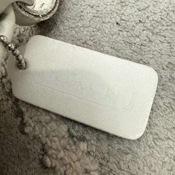 COACH 9142 Vintage Leather Hippie Bag White With Hangtag - Picture 8 of 12